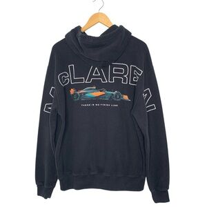 Hollister McLaren Formula 1 Team Black Hoodie Sweatshirt Size Large